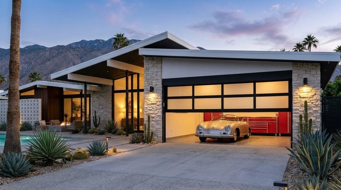 Fatima Mobile Garage Door Repair Garage Door Gliding Open Revealing Warm Illuminated Interior